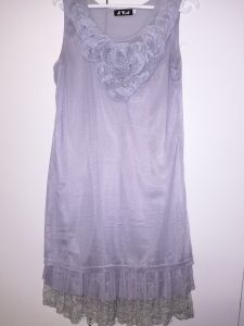 Adult Female Costumes to Hire - 1920's Gatsby Dress - GREY